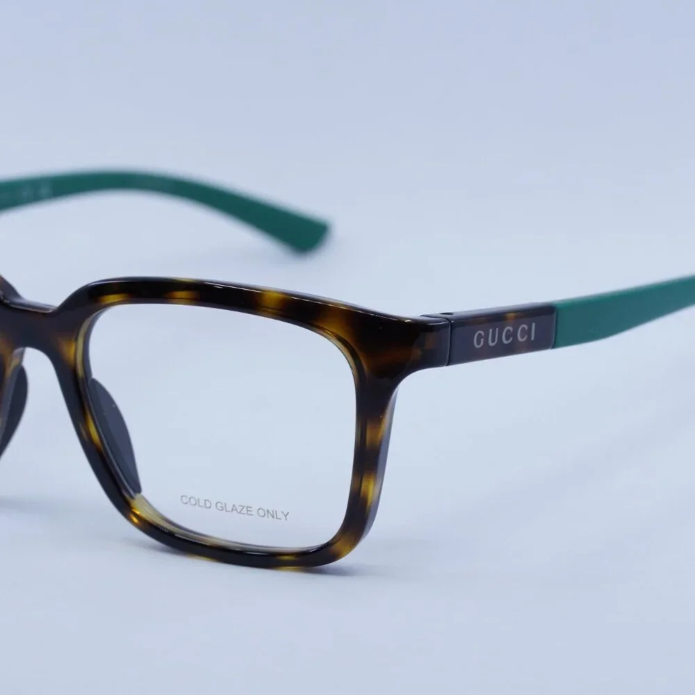 Gucci GG1738O 003 Eyeglasses Havana/Green Frame - Lowest Price!